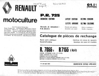 7701434015 - PR 725 Renault Tracteurs Agricoles (19XX) 7055/7155
